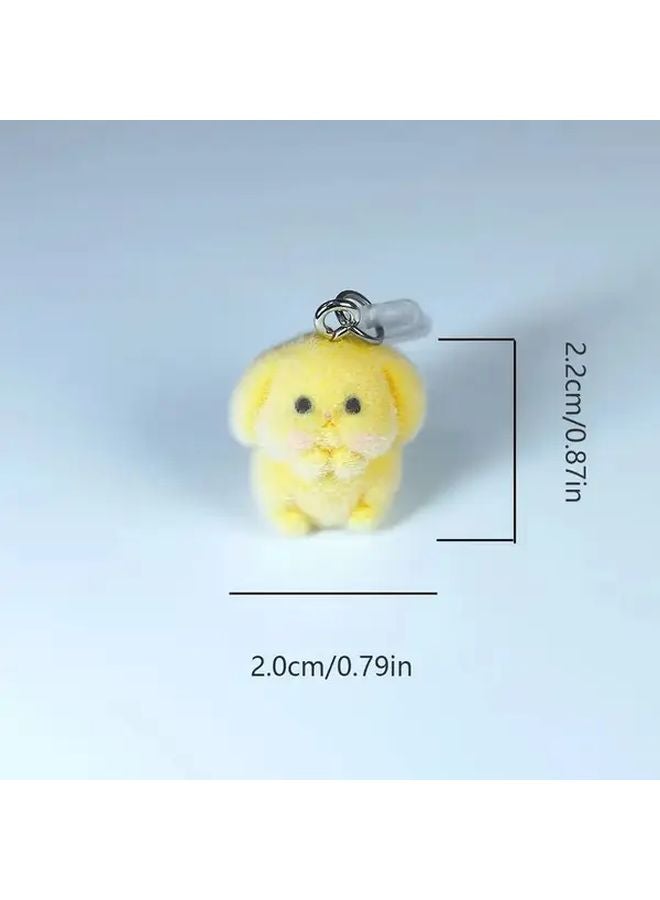 Yellow Bunny Phone Dust Plug Charm For iPhone 5 14 Universal Type C Accessory Gift - Image 3